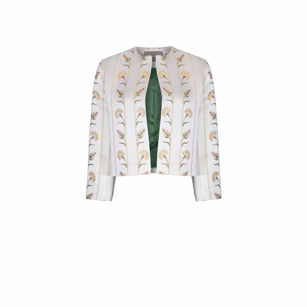 ottoman silks ladies short formal feriye jacket in Ayse fabric