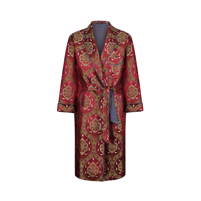 ottoman silks men's dressing gown in saliha fabric