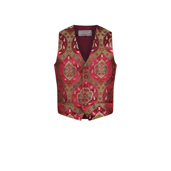 ottoman silks mens formal single breasted waistcoat in saliha fabric